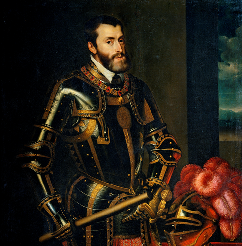 Charles-Quint par Juan Pantoja de la Cruz, inspiré sur Tiziano Vecellio. (Source : English Wiki)