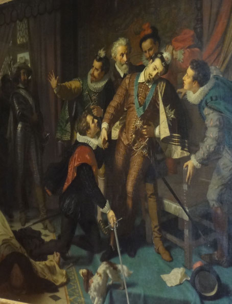 Assassinat d'Henri III. Château de Blois. Source : Laure Trannoy.