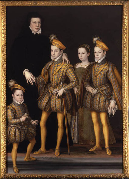 Catherine et ses enfants. (Source : http://bit.ly/1CFnelJ)