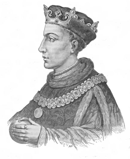 Henry V. Illustration from Cassell's History of England - Century Edition (Source : publiée par circa 1902, téléversée par Kelson, Wikipedia)