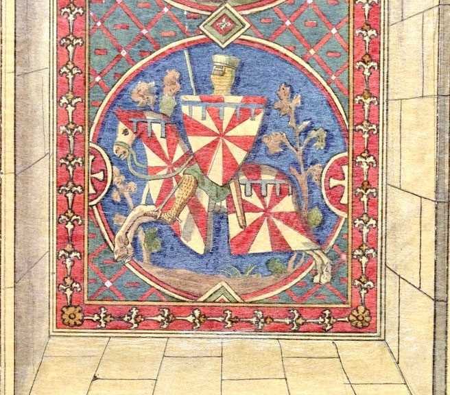 Chevalier armé de toutes pièces. Source Gallica-BNF.