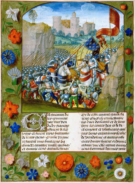 Miniature extraite de la Chronique d'Enguerrand de Monstrelet.Wimedia